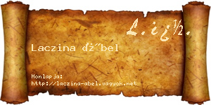 Laczina Ábel névjegykártya